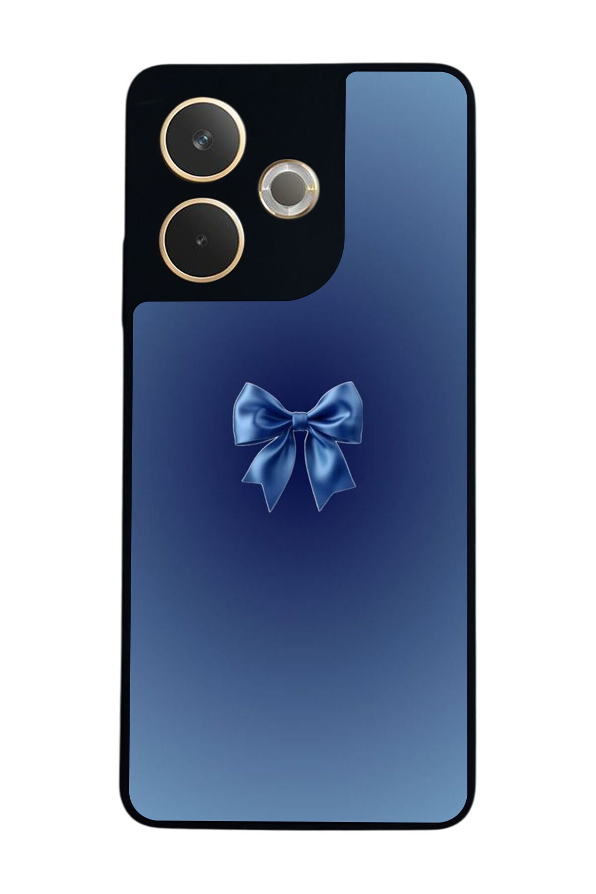 Oppo A5 Pro Uyumlu Kurdele Tasarımlı Glossy Premium Kılıf