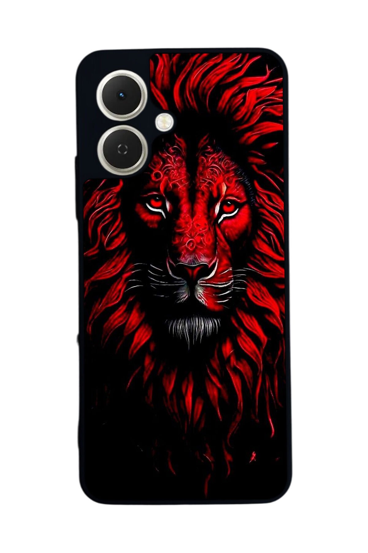 Tecno Spark GO 2 Uyumlu Aslan Tasarımlı Glossy Premium Kılıf