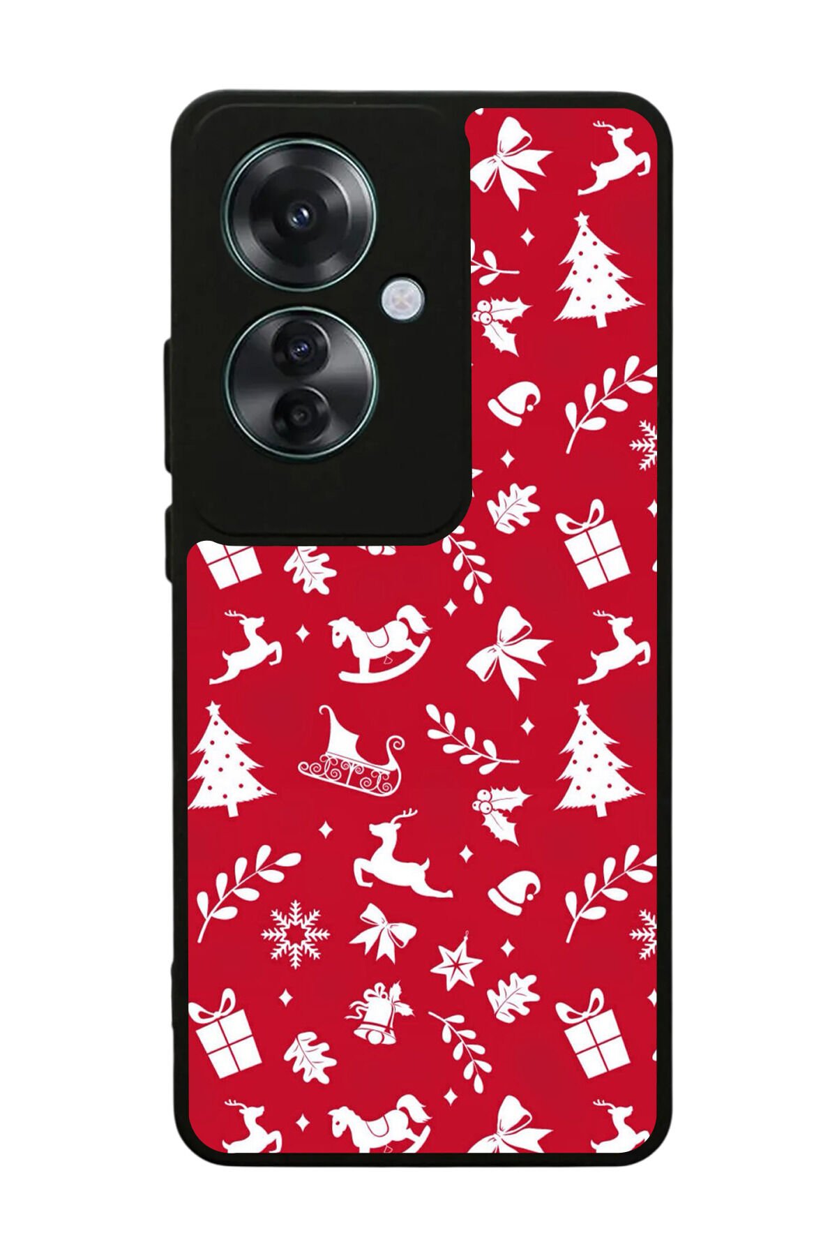 Oppo Reno 11F Uyumlu Yilbasi Christmas Tasarımlı Glossy Premium Kılıf