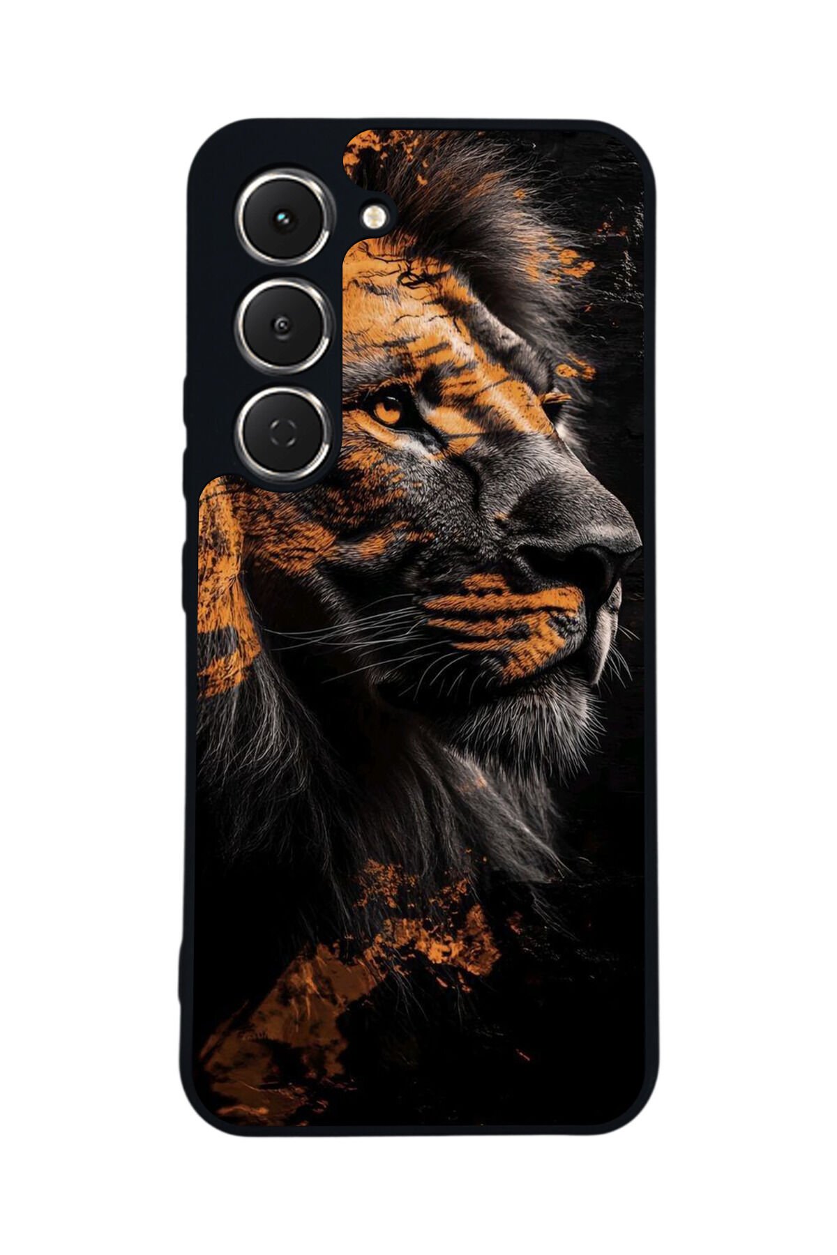Tecno Spark 40 Pro Uyumlu Aslan Tasarımlı Glossy Premium Kılıf