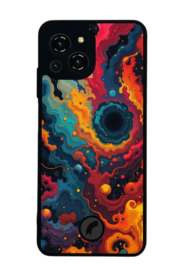 Reeder S23 Pro Max Uyumlu Abstract Tasarımlı Glossy Premium Kılıf