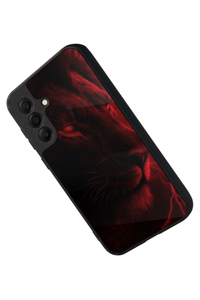 Samsung Galaxy A17 Uyumlu Aslan Tasarımlı Glossy Premium Kılıf