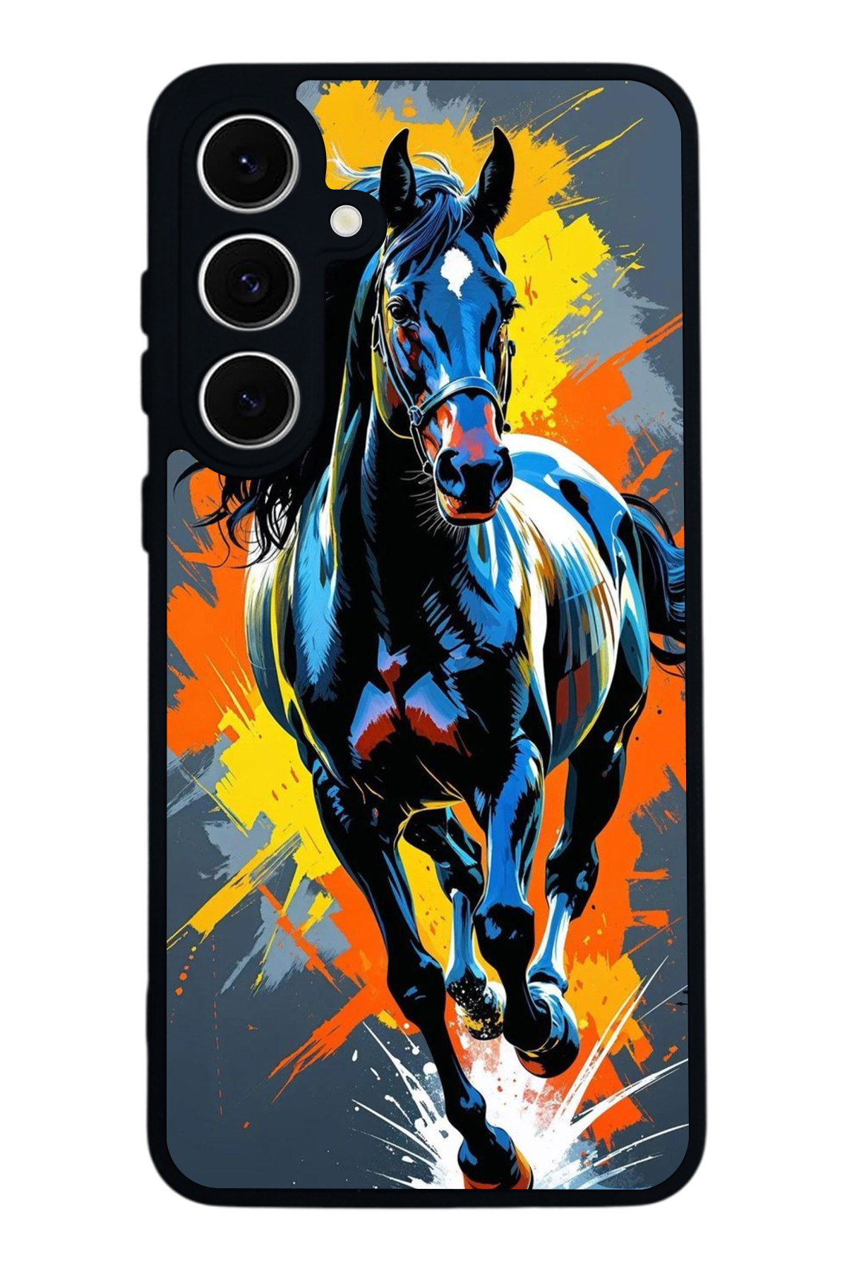 Samsung Galaxy A16 Uyumlu At Horse Tasarımlı Glossy Premium Kılıf