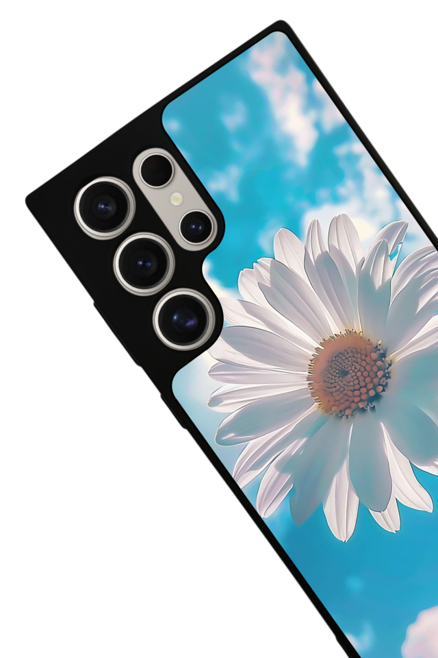 Samsung Galaxy S22 Ultra Uyumlu Cicek Tasarımlı Glossy Premium Kılıf