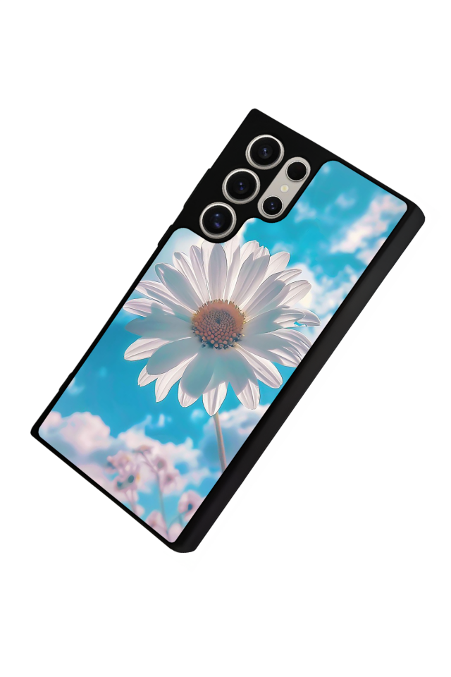 Samsung Galaxy S22 Ultra Uyumlu Cicek Tasarımlı Glossy Premium Kılıf