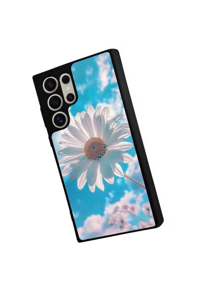 Samsung Galaxy S22 Ultra Uyumlu Cicek Tasarımlı Glossy Premium Kılıf