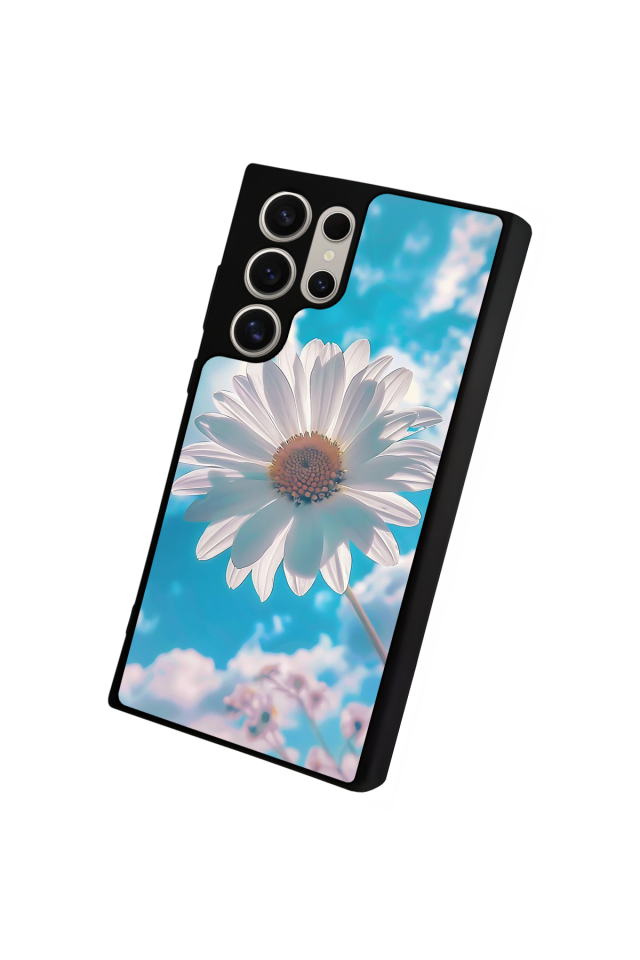 Samsung Galaxy S22 Ultra Uyumlu Cicek Tasarımlı Glossy Premium Kılıf