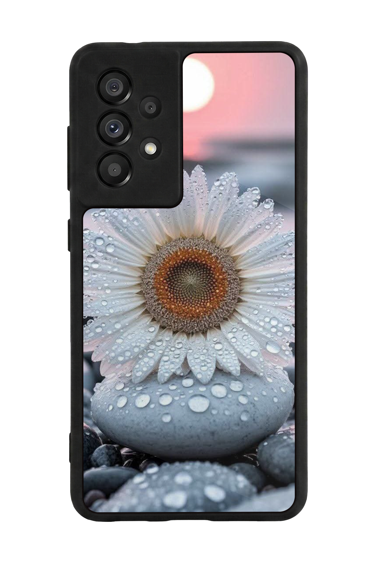 Samsung Galaxy A73 Uyumlu Cicek Tasarımlı Glossy Premium Kılıf