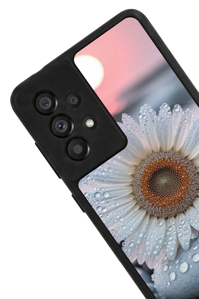 Samsung Galaxy A73 Uyumlu Cicek Tasarımlı Glossy Premium Kılıf