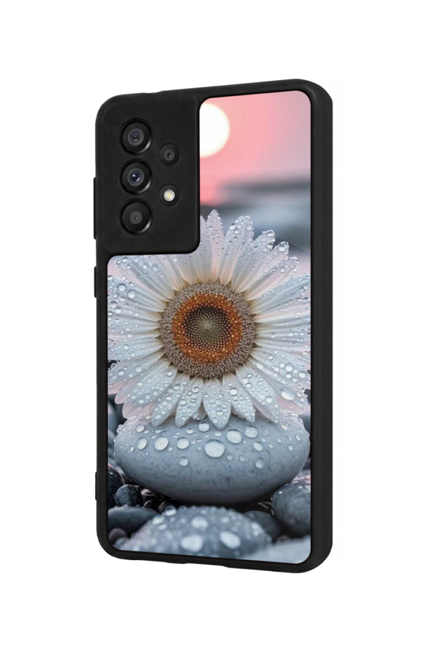 Samsung Galaxy A73 Uyumlu Cicek Tasarımlı Glossy Premium Kılıf