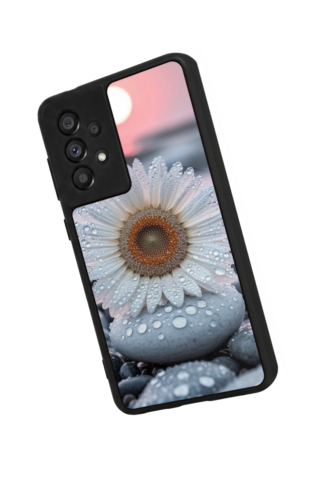 Samsung Galaxy A73 Uyumlu Cicek Tasarımlı Glossy Premium Kılıf