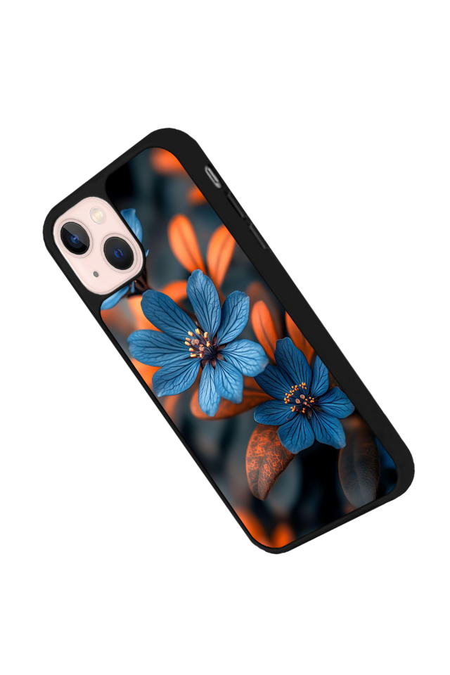 iPhone 14 Plus Uyumlu Cicek Tasarımlı Glossy Premium Kılıf