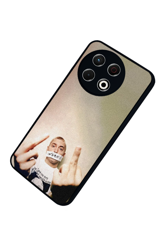Tecno Spark 30 Pro Uyumlu Eminem Tasarımlı Glossy Premium Kılıf