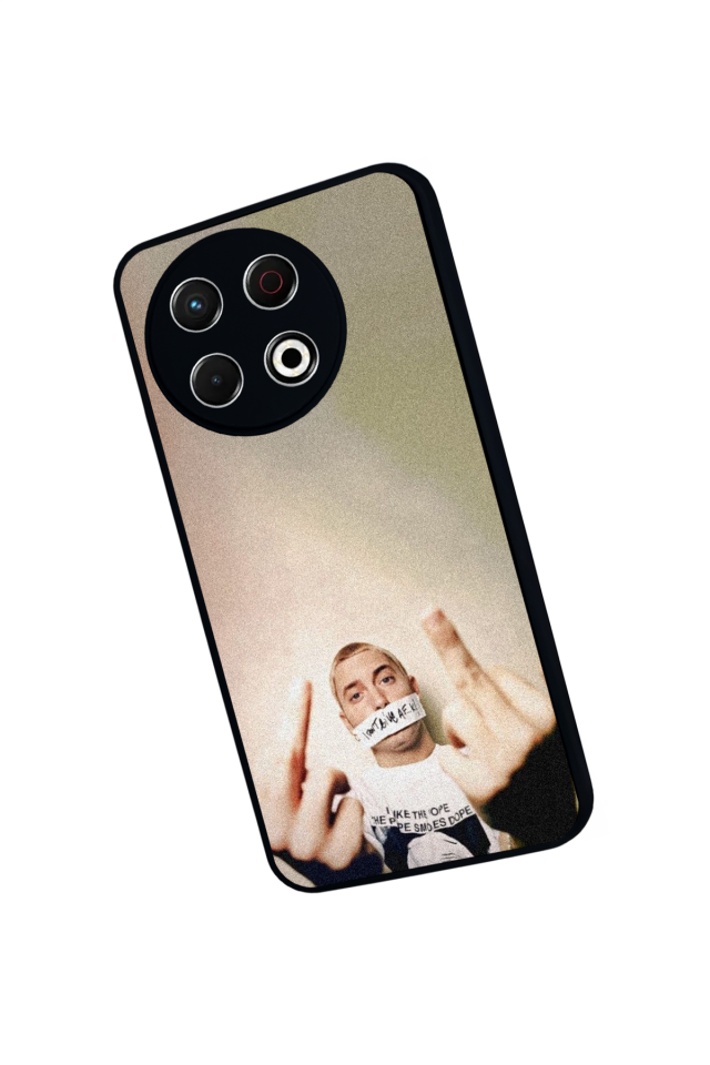 Tecno Spark 30 Pro Uyumlu Eminem Tasarımlı Glossy Premium Kılıf