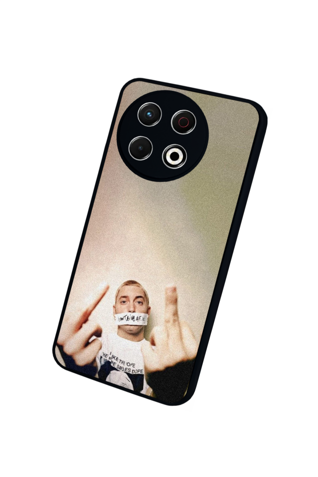 Tecno Spark 30 Pro Uyumlu Eminem Tasarımlı Glossy Premium Kılıf