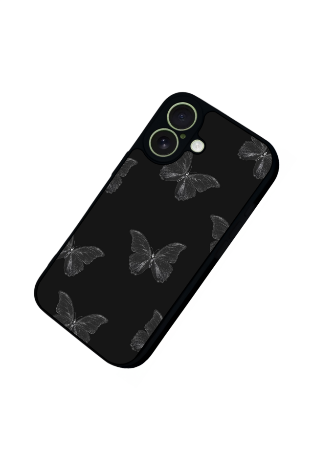 iPhone 17 Uyumlu Kelebek Tasarımlı Glossy Premium Kılıf