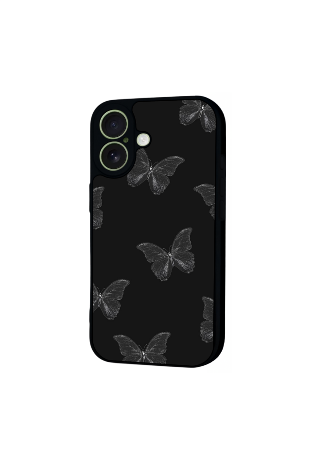 iPhone 17 Uyumlu Kelebek Tasarımlı Glossy Premium Kılıf