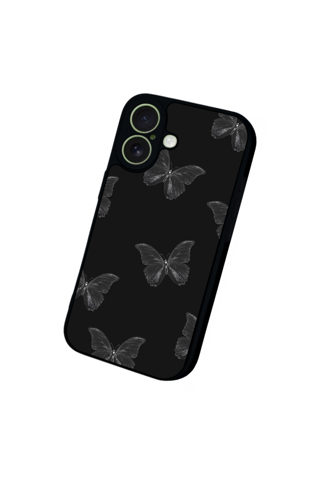 iPhone 17 Uyumlu Kelebek Tasarımlı Glossy Premium Kılıf