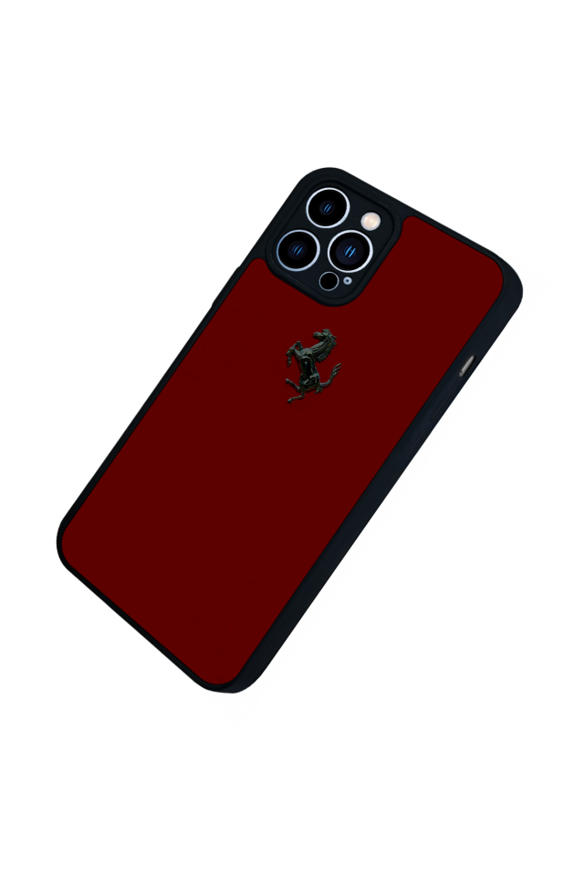 iPhone 13 Pro Max Uyumlu Kirmizi Tasarımlı Glossy Premium Kılıf