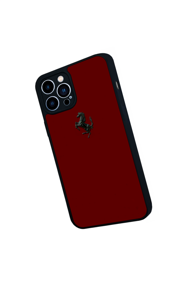 iPhone 13 Pro Max Uyumlu Kirmizi Tasarımlı Glossy Premium Kılıf