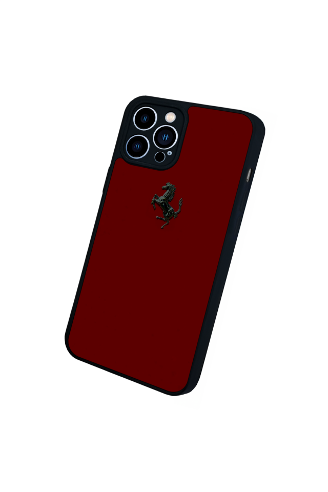 iPhone 13 Pro Max Uyumlu Kirmizi Tasarımlı Glossy Premium Kılıf