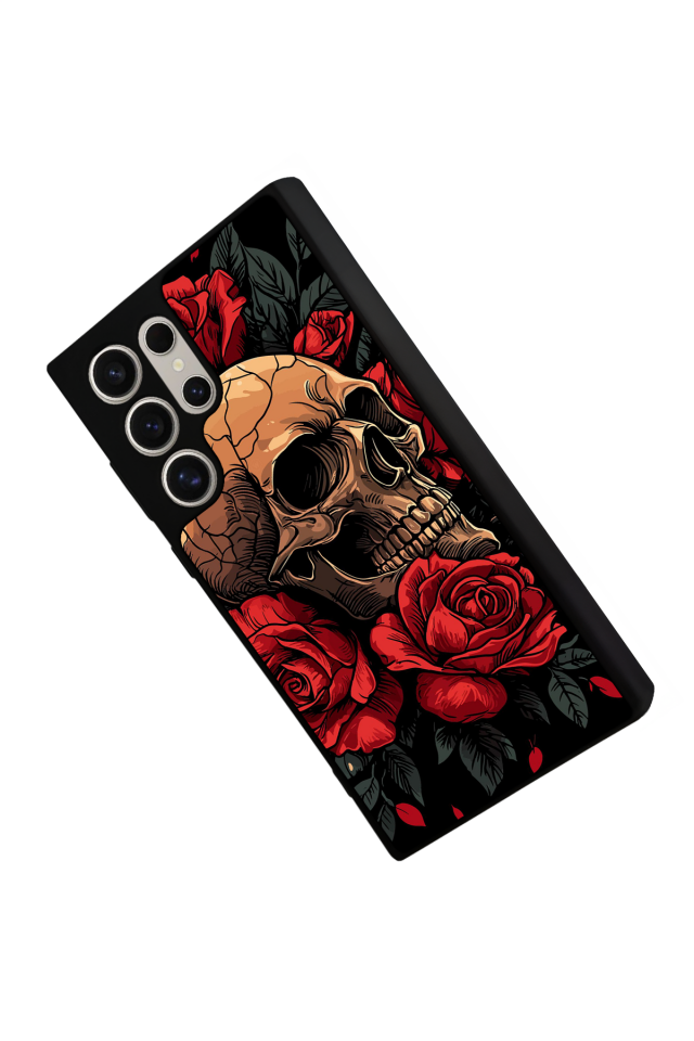 Samsung Galaxy S23 Ultra Uyumlu KuruKafa Tasarımlı Glossy Premium Kılıf