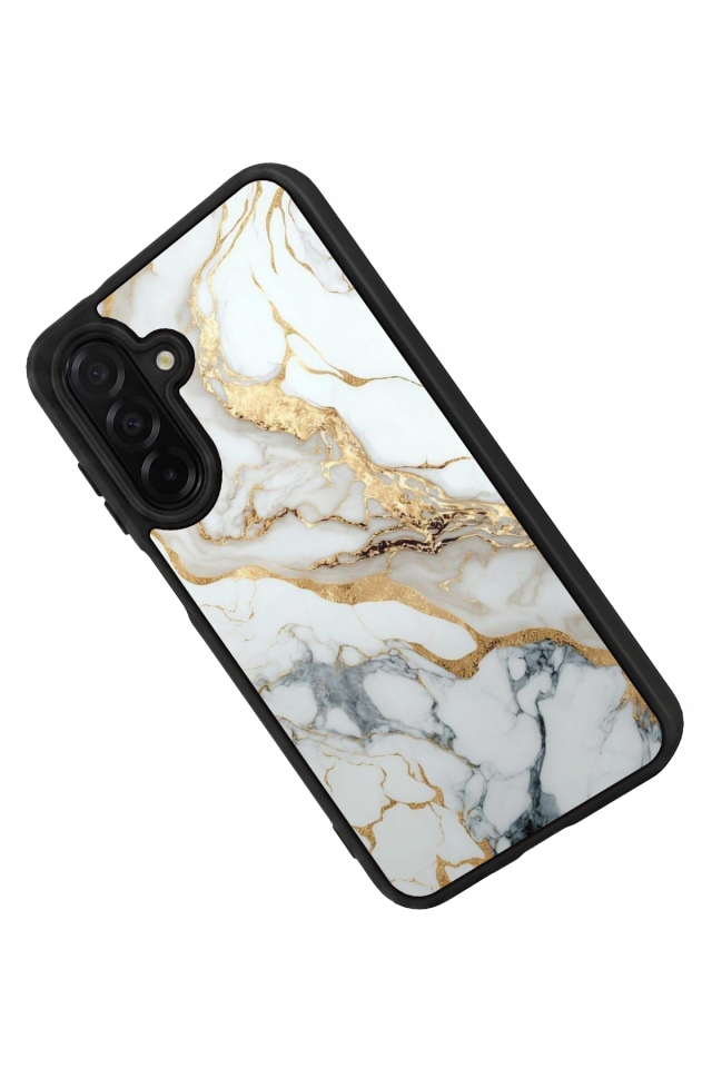 Samsung Galaxy A36 Uyumlu Mermer Marble Tasarımlı Glossy Premium Kılıf