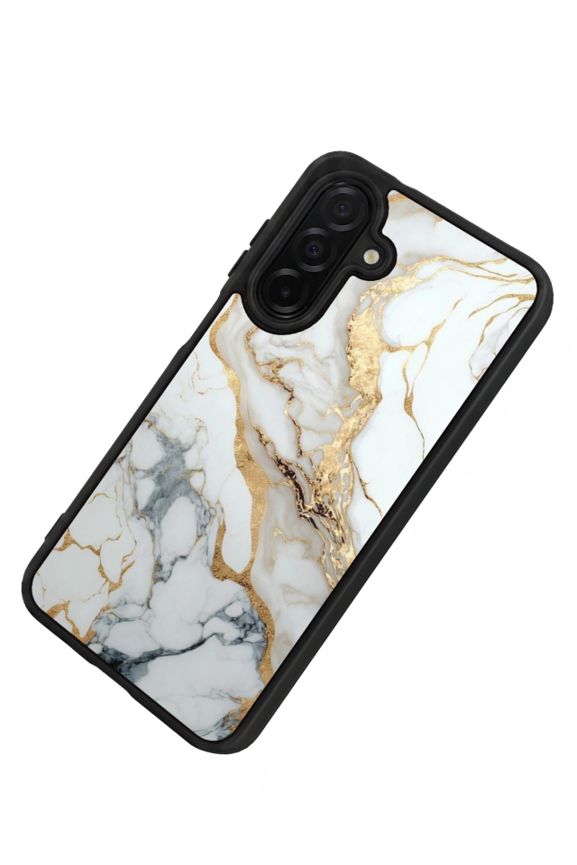 Samsung Galaxy A36 Uyumlu Mermer Marble Tasarımlı Glossy Premium Kılıf