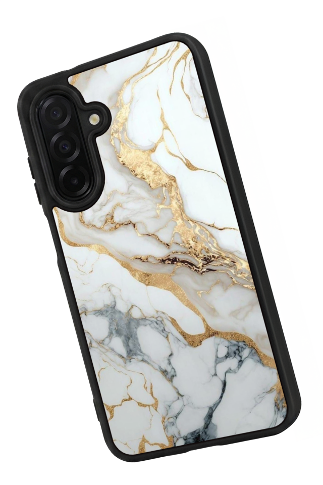 Samsung Galaxy A36 Uyumlu Mermer Marble Tasarımlı Glossy Premium Kılıf