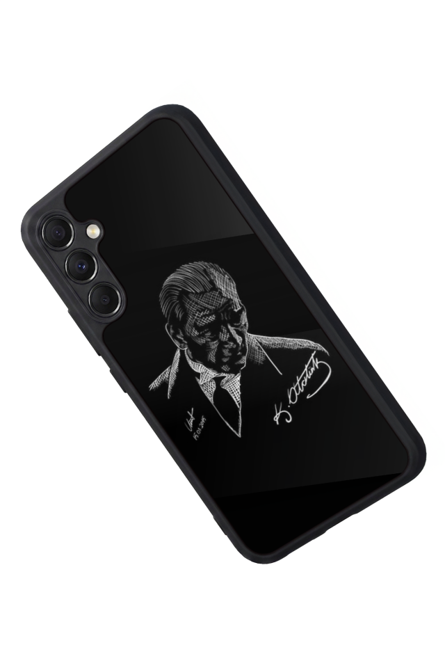 Samsung Galaxy A34 Uyumlu Mustafa Kemal Ataturk Tasarımlı Glossy Premium Kılıf