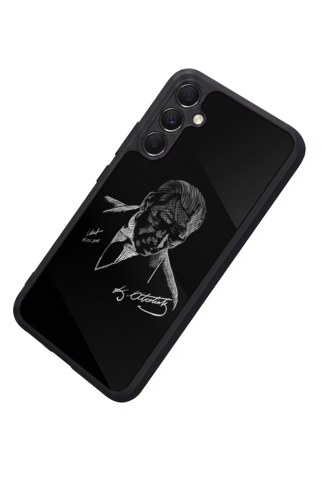 Samsung Galaxy A34 Uyumlu Mustafa Kemal Ataturk Tasarımlı Glossy Premium Kılıf