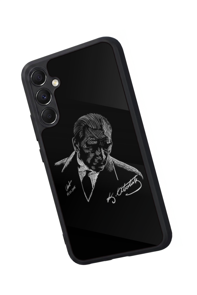 Samsung Galaxy A34 Uyumlu Mustafa Kemal Ataturk Tasarımlı Glossy Premium Kılıf