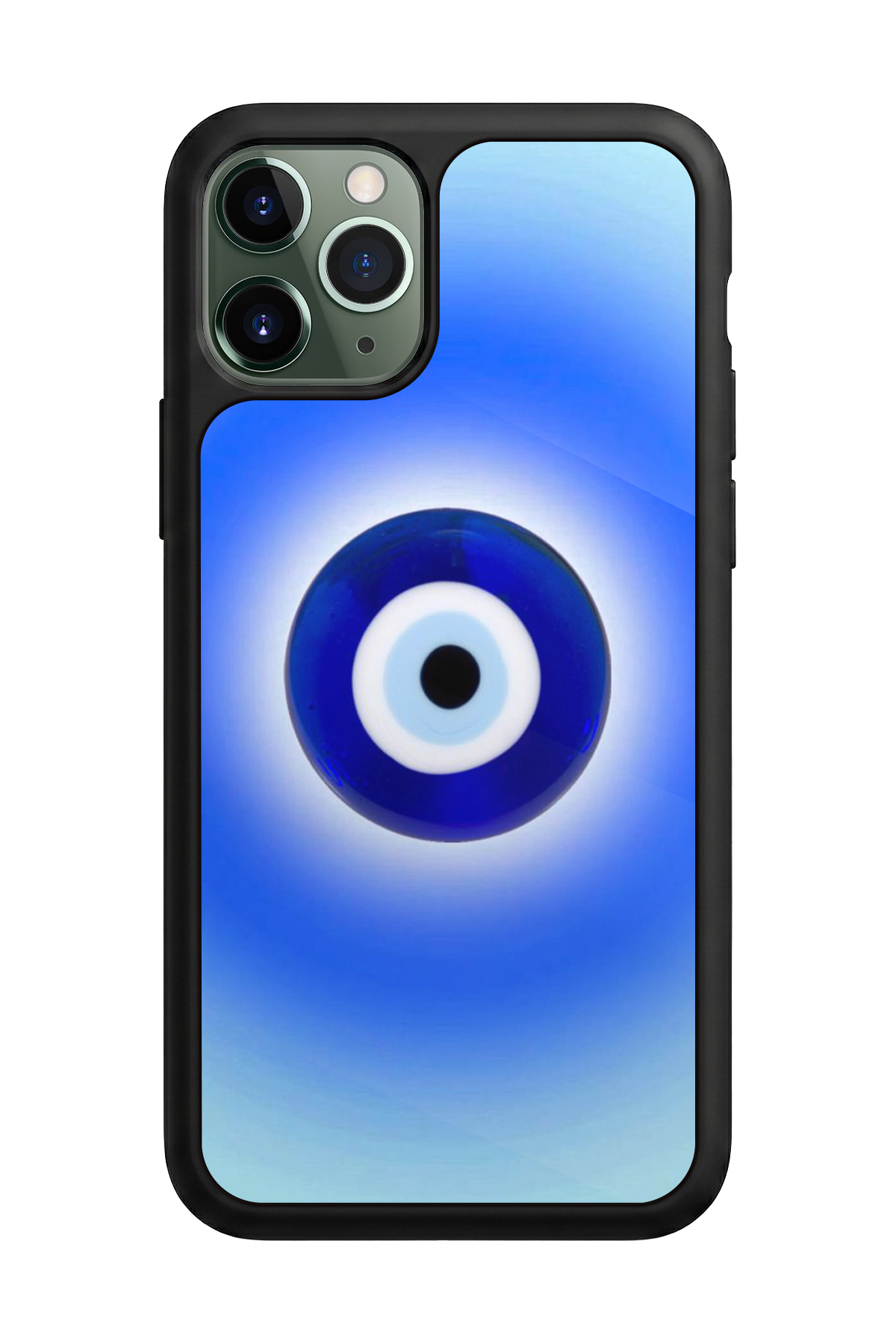 iPhone 11 Pro Max Uyumlu Nazar Tasarımlı Glossy Premium Kılıf