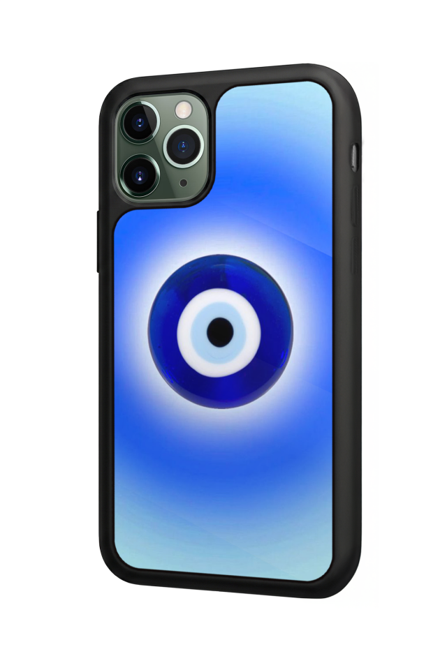 iPhone 11 Pro Max Uyumlu Nazar Tasarımlı Glossy Premium Kılıf