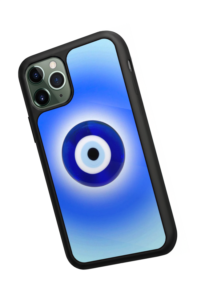 iPhone 11 Pro Max Uyumlu Nazar Tasarımlı Glossy Premium Kılıf
