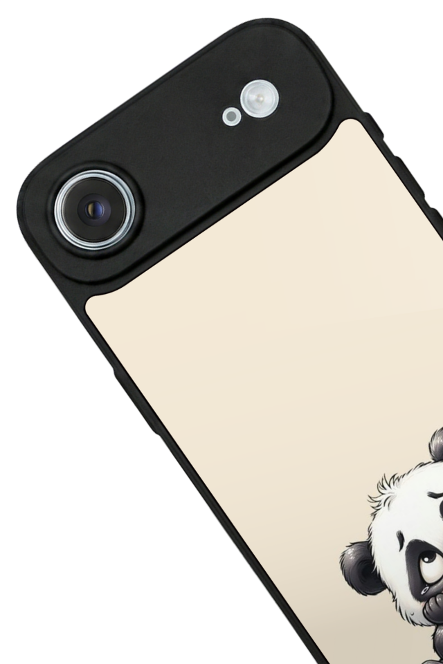iPhone 17 Air Uyumlu Panda Tasarımlı Glossy Premium Kılıf