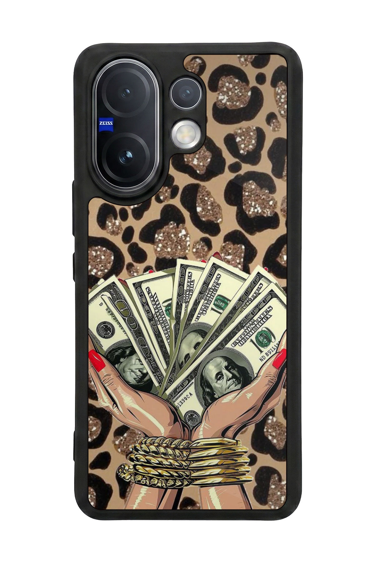 Vivo V60 Uyumlu Para Tasarımlı Glossy Premium Kılıf