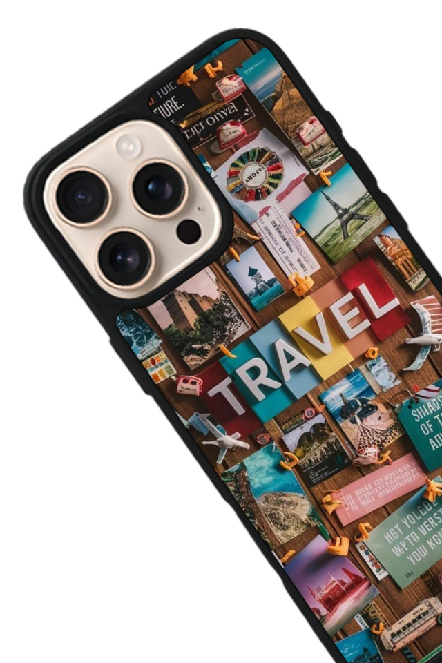 iPhone 15 Pro Uyumlu Poster Tasarımlı Glossy Premium Kılıf