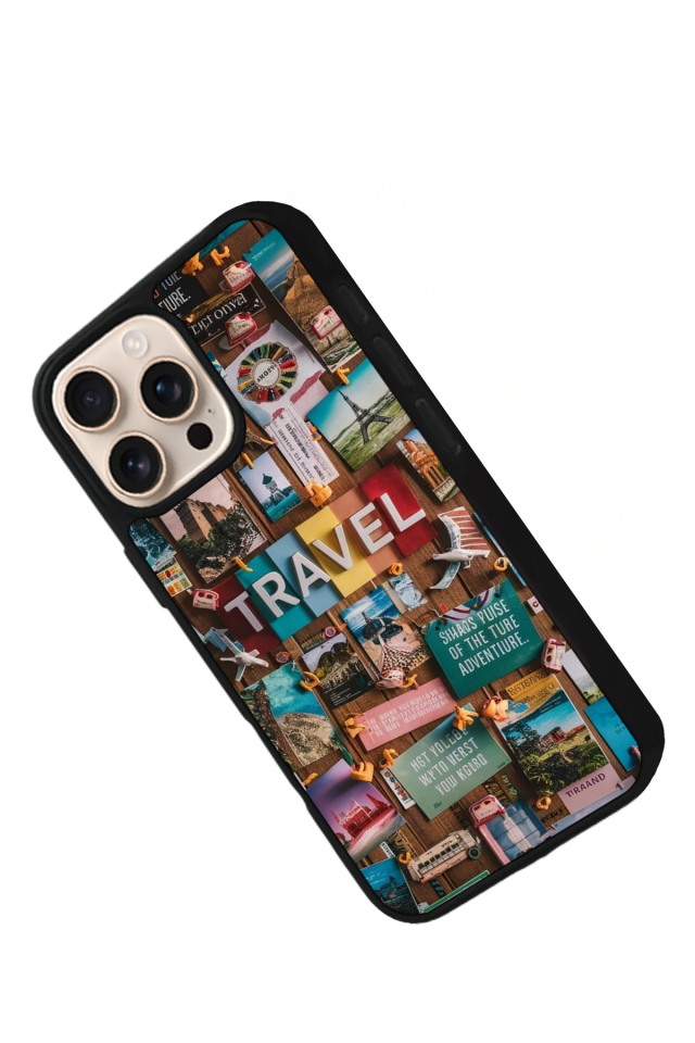 iPhone 15 Pro Uyumlu Poster Tasarımlı Glossy Premium Kılıf