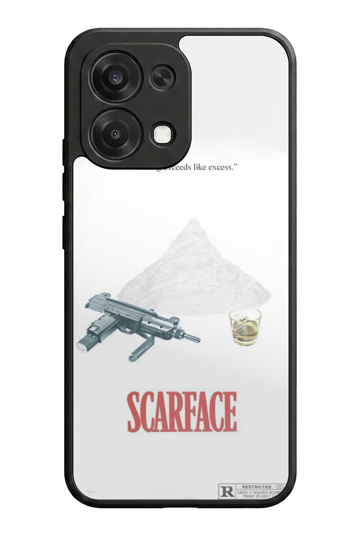 Oppo A6 Pro Uyumlu Scarface Tasarımlı Glossy Premium Kılıf