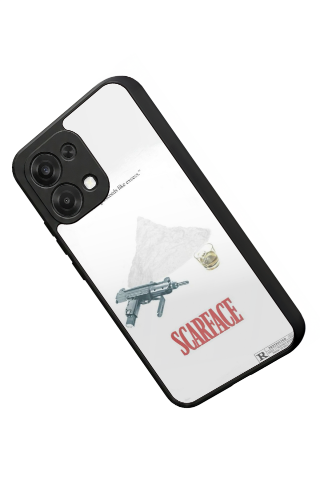 Oppo A6 Pro Uyumlu Scarface Tasarımlı Glossy Premium Kılıf