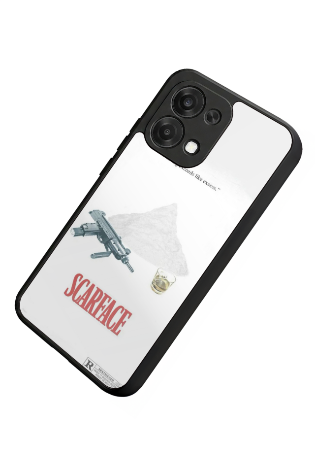 Oppo A6 Pro Uyumlu Scarface Tasarımlı Glossy Premium Kılıf