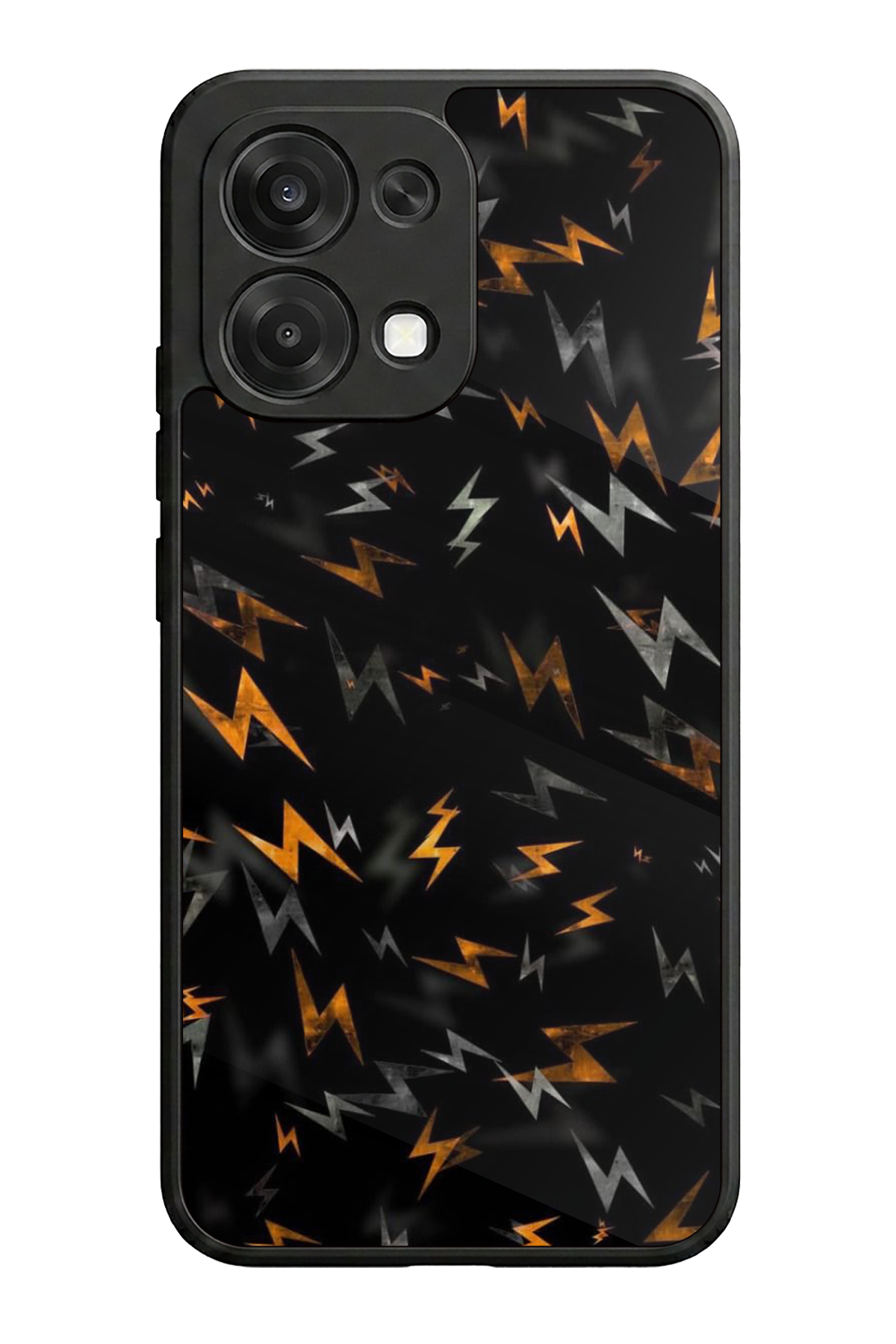 Oppo A6 Pro Uyumlu Simsek Tasarımlı Glossy Premium Kılıf
