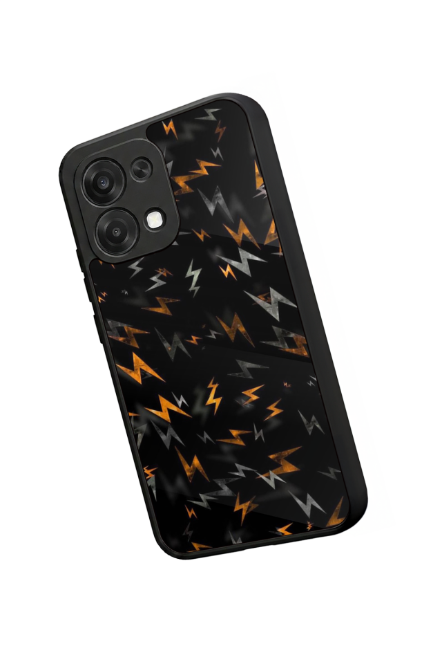 Oppo A6 Pro Uyumlu Simsek Tasarımlı Glossy Premium Kılıf