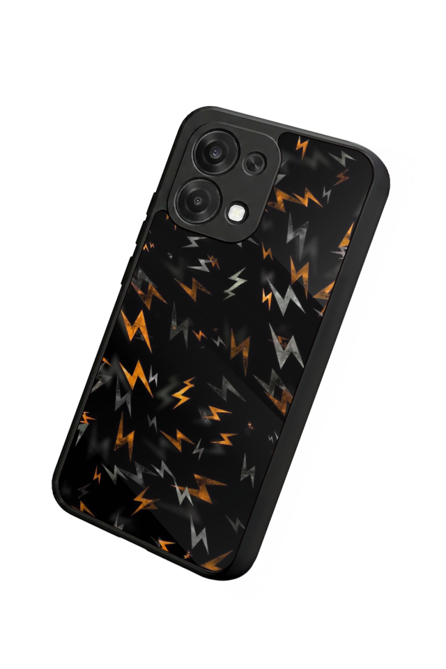Oppo A6 Pro Uyumlu Simsek Tasarımlı Glossy Premium Kılıf
