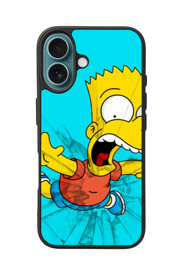 iPhone 16 Uyumlu The Simpsons Tasarımlı Glossy Premium Kılıf