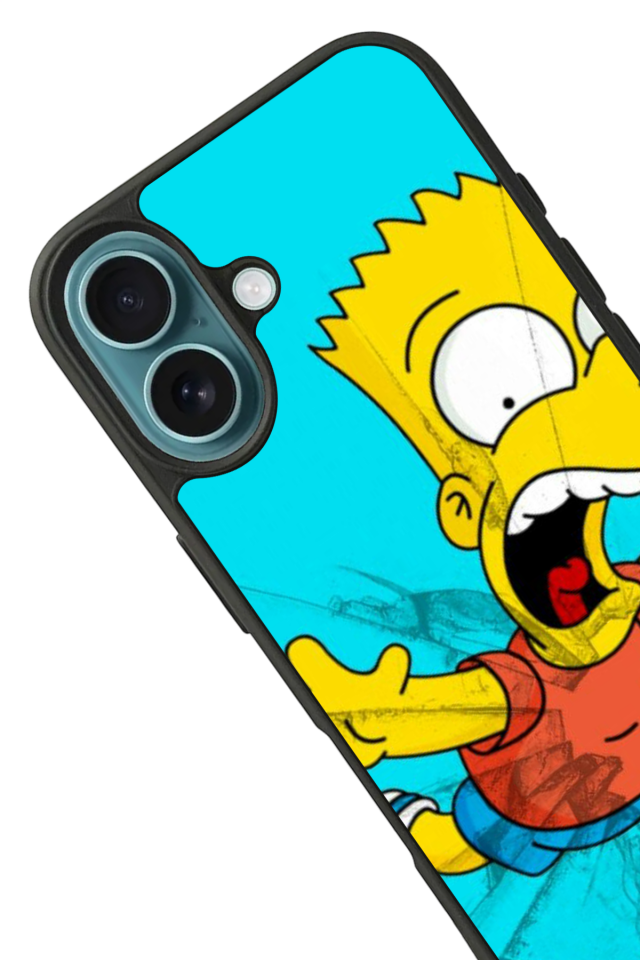 iPhone 16 Uyumlu The Simpsons Tasarımlı Glossy Premium Kılıf