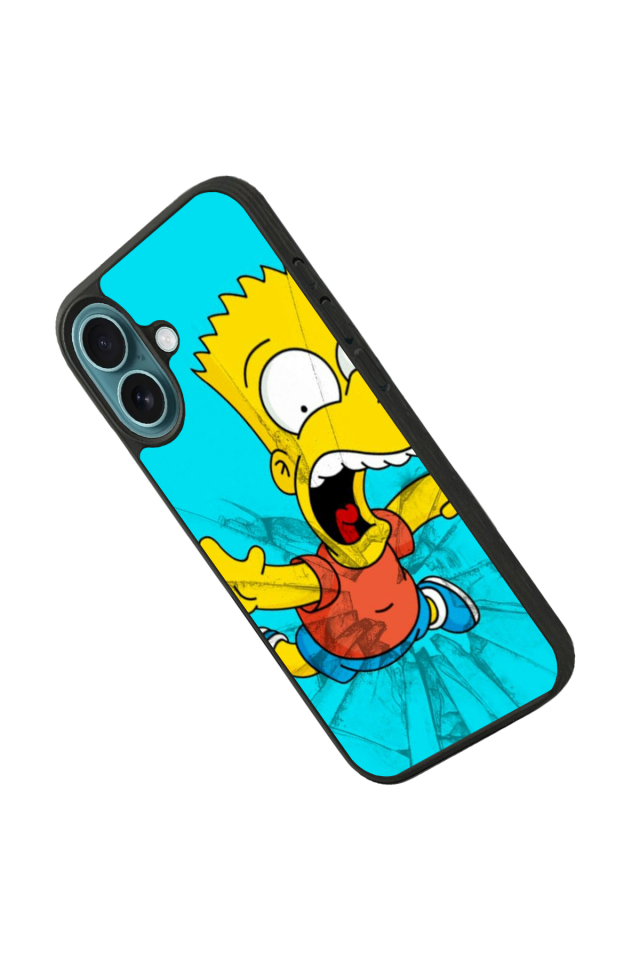 iPhone 16 Uyumlu The Simpsons Tasarımlı Glossy Premium Kılıf