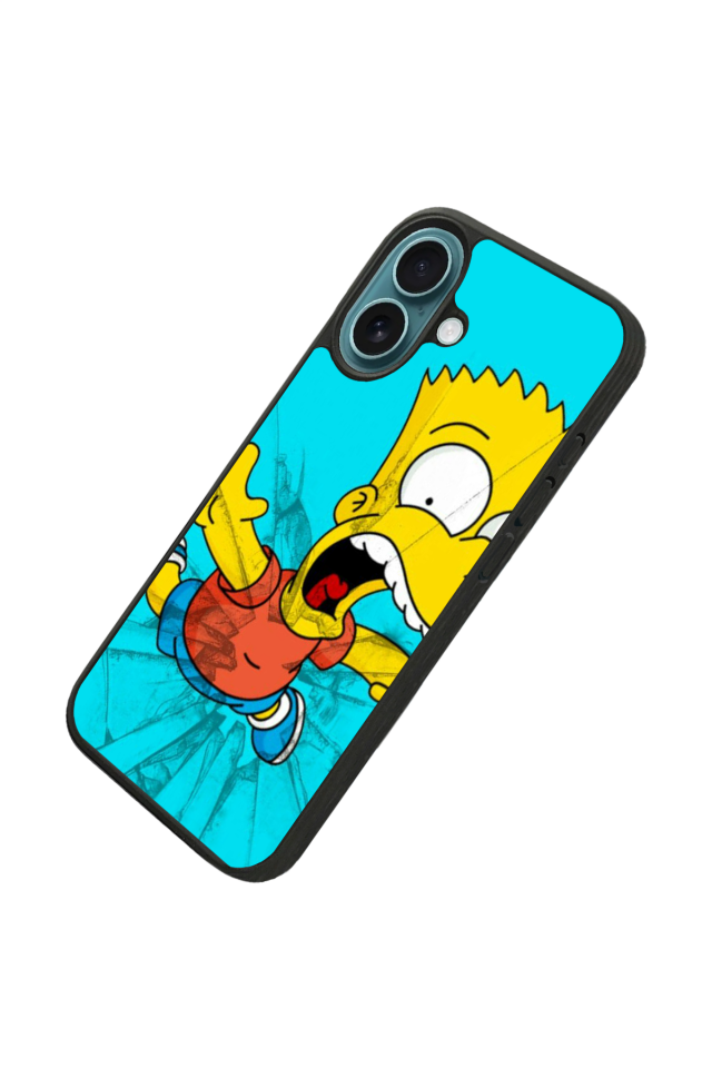 iPhone 16 Uyumlu The Simpsons Tasarımlı Glossy Premium Kılıf