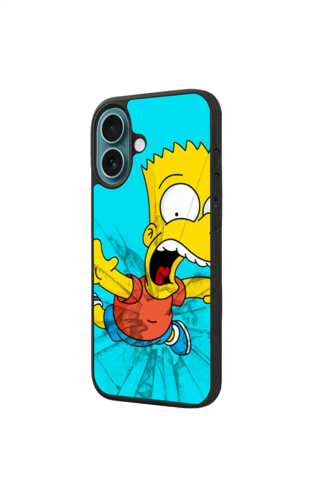 iPhone 16 Uyumlu The Simpsons Tasarımlı Glossy Premium Kılıf